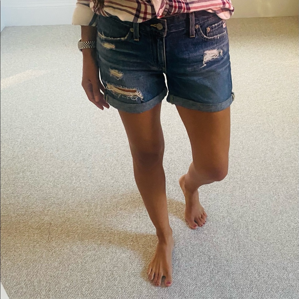 AG Adriano Goldschmied The Hailey Ex-Boy Shorts 25